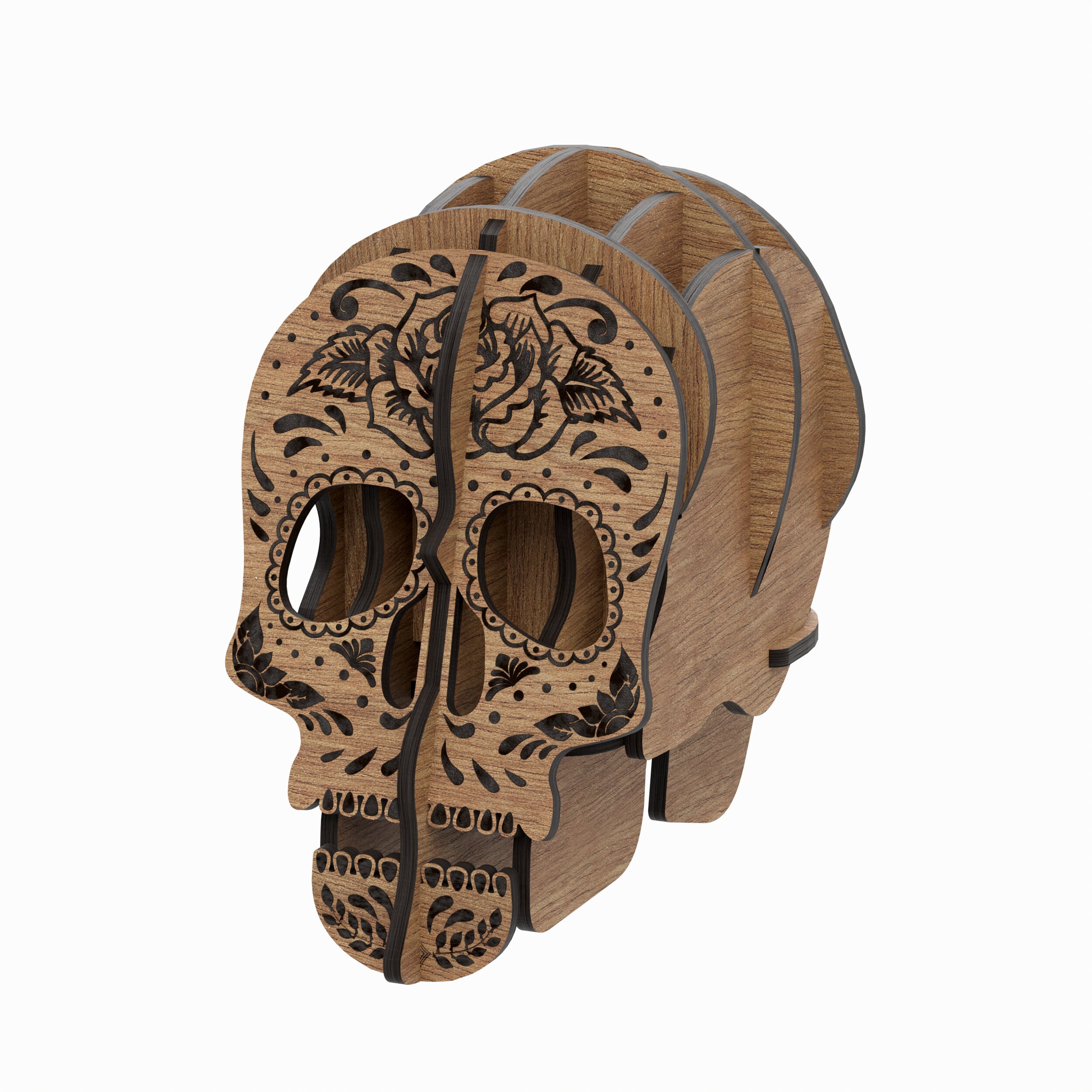 Pepil Mexican Pepito Skull Pen and Pencil Desktop Organizer / Desk Organizer ...