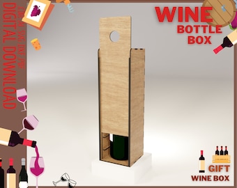 Caja de vino grabada personalizada / Caja de madera para ceremonia de boda / Regalo