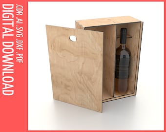 Box for wine with shelf 3 mm Custom Order