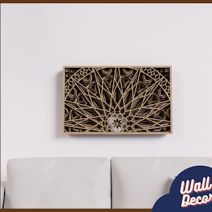 Multilayer Frame Wall Art - Laser Cut Mandala SVG - Vector Drawing Cdr Dxf  - Wall Decor - DIY Craft - Laser Cut Files - Mandala  cut vector
