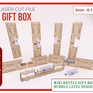 Mini presentförpackning med bubbelnivå