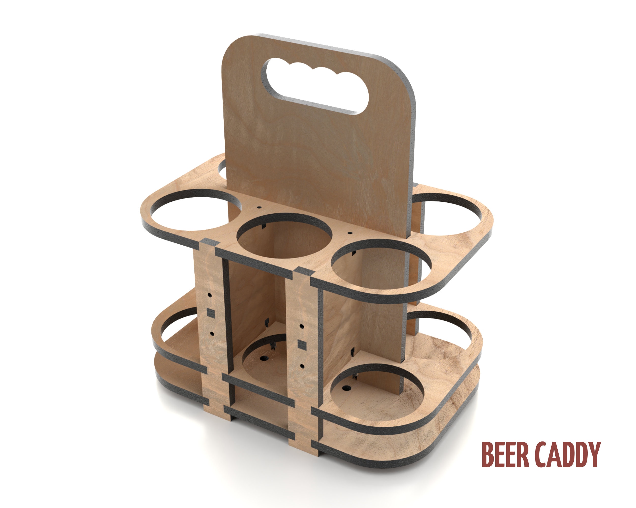 Beer Box Laser Cut SVG Files / Wooden 6 Pack Beer Caddy Etsy