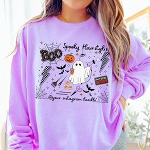 Instagram Hairstylist Halloween Sweatshirt Hairstylist Sweater Spooky Hairstylist Gift for Hairstylist Crewneck Pumpkin Shirt Hair stylist