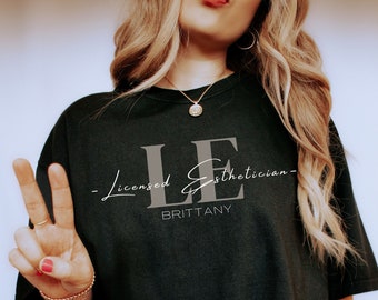 Personalized Esthetician Shirt, Esthetician Gifts, Future Esthetician Tee, Skincare Business, Gifts For Aesthetician, Esthetician Business