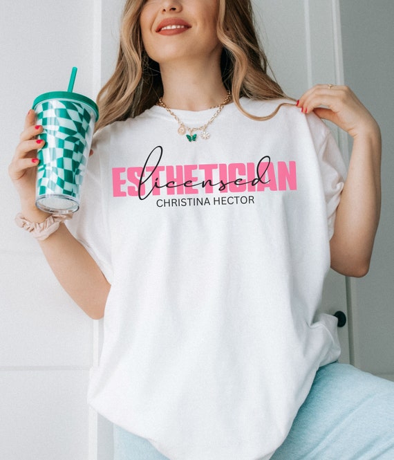 Esthetician T-Shirt Aestheticians Cosmetology Gifts Hair Esthetician T-Shirt Aestheticians Cosmetology Gifts Hair