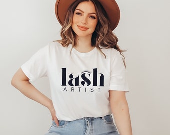 Lash Artist Shirt, Lash Tech Gifts, Unisex Eyelash Artist Crewneck Tshirt, Womens Lash Boss Shirt, Esthetician Gifts, PMU Artist, Graduate