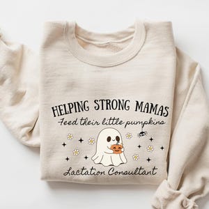 Spooky Lactation Consultant Sweatshirt: Halloween BCLC, IBCLC Gift