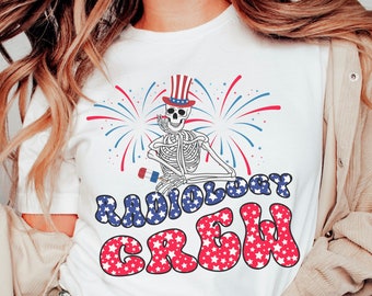 Radiology 4th of July Shirt - July 4th Xray Crewneck Tshirt - RAD Tech Tee - X-ray Tech July Fourth Crewneck - Radiology Technologist Gifts