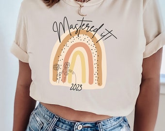 MBA Graduation Gift, Masters Mba Gifts for her, Mba Graduation Gift For Her, Boho Rainbow Mba Shirt, Custom Mba Graduation Tee, MBA Grad Tee