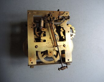 Antieke 2 Gewicht Weense Regulator klok Massief Messing Uurwerk Gustav Becker Duitse Wandklok Junghans Onderdelen Herstellen Vervang Art supplies Etsy Nederland