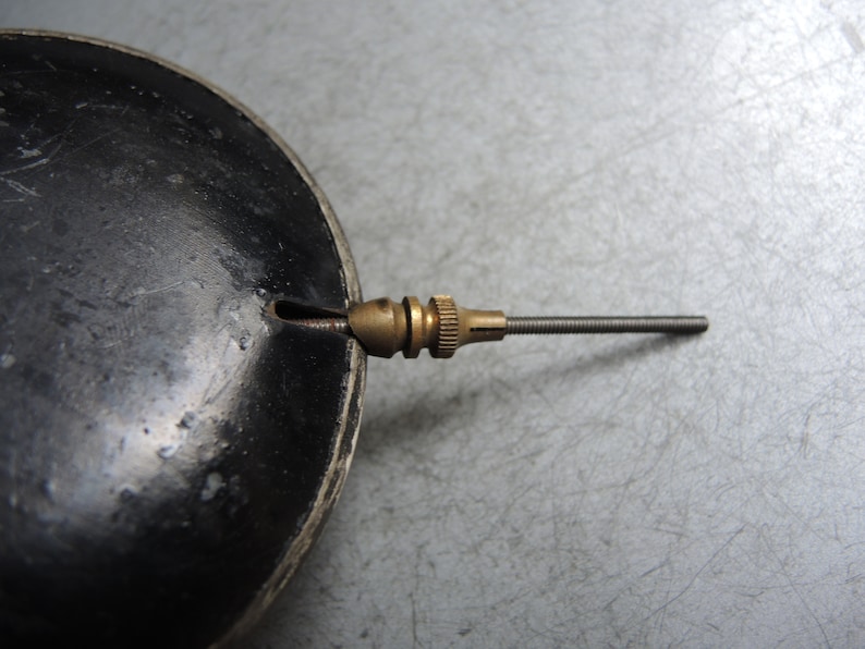 Antique Solid Brass and Wood Clock Short Pendulum / German Wall Clock