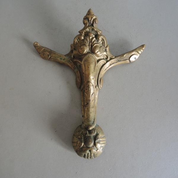 Bronze Antique Laiton Finial art nouveau récupéré figurine en bronze applique Décor / Pièces de lustre / Récupération industrielle architecturale