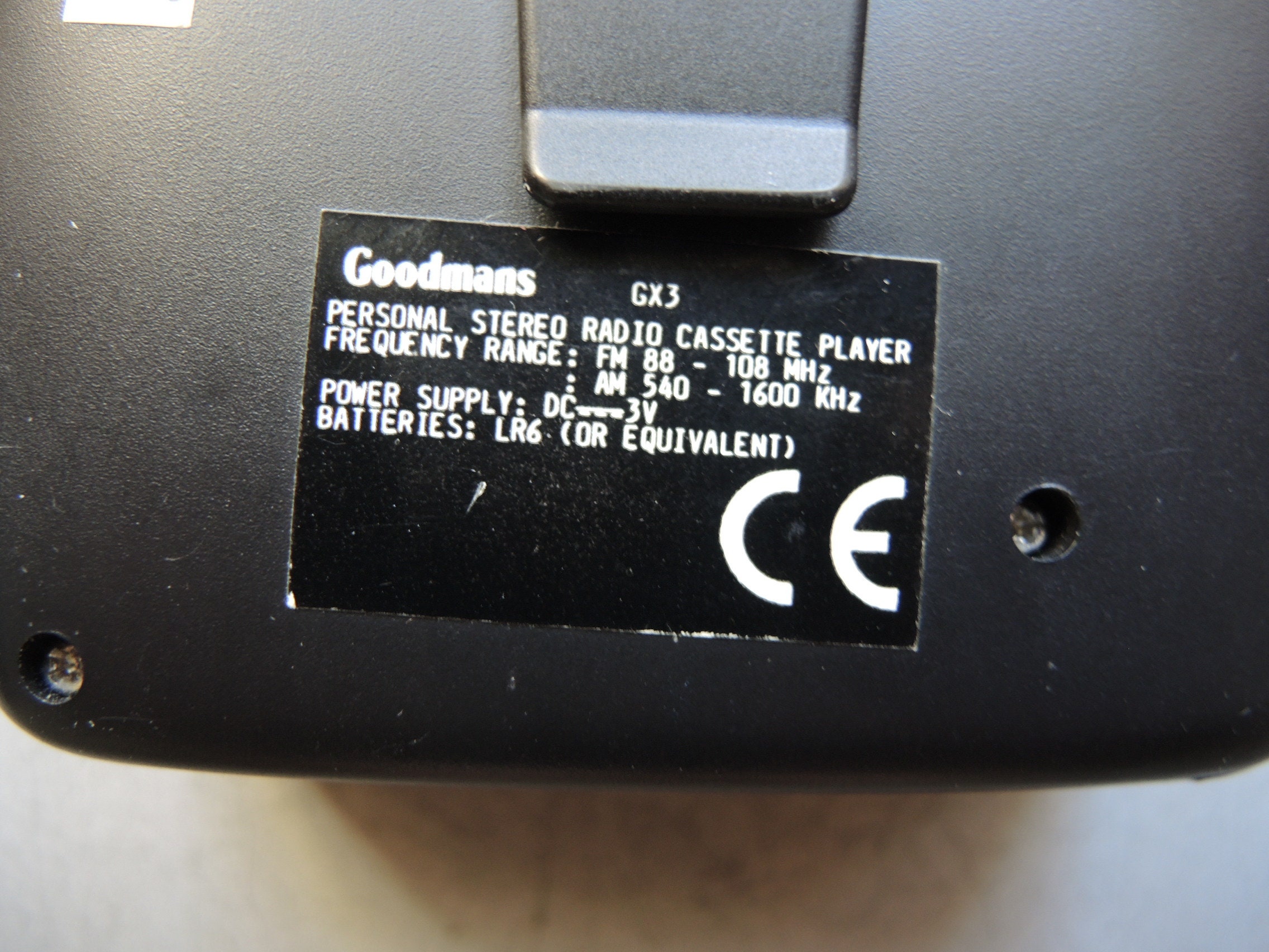 Vintage GOODMANS Auto Reverse Cassette Player Walkman / Tested Etsy