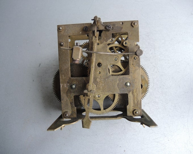 Genuine Antique Clock Solid Brass Movement Gustav Becker SILESIA P42