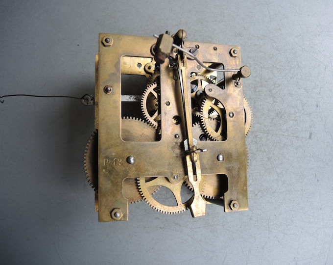 Genuine Antique Clock Solid Brass Movement Gustav Becker SILESIA P42
