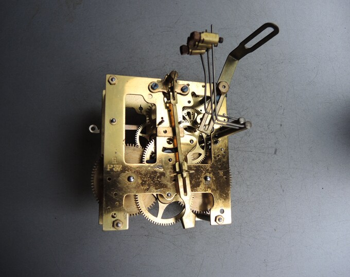 Genuine Antique Clock Solid Brass Movement Gustav Becker P37 / German