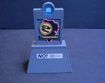 Cartello del recinto del tirannosauro