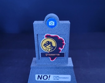 Utahraptor paddock sign