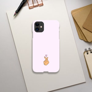Korean Finger Heart Phone Case for iphone and Samsung
