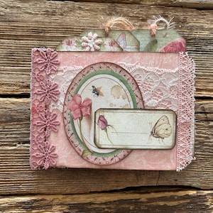 Handmade romantic notebook