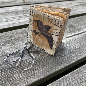 Small journal with bird theme