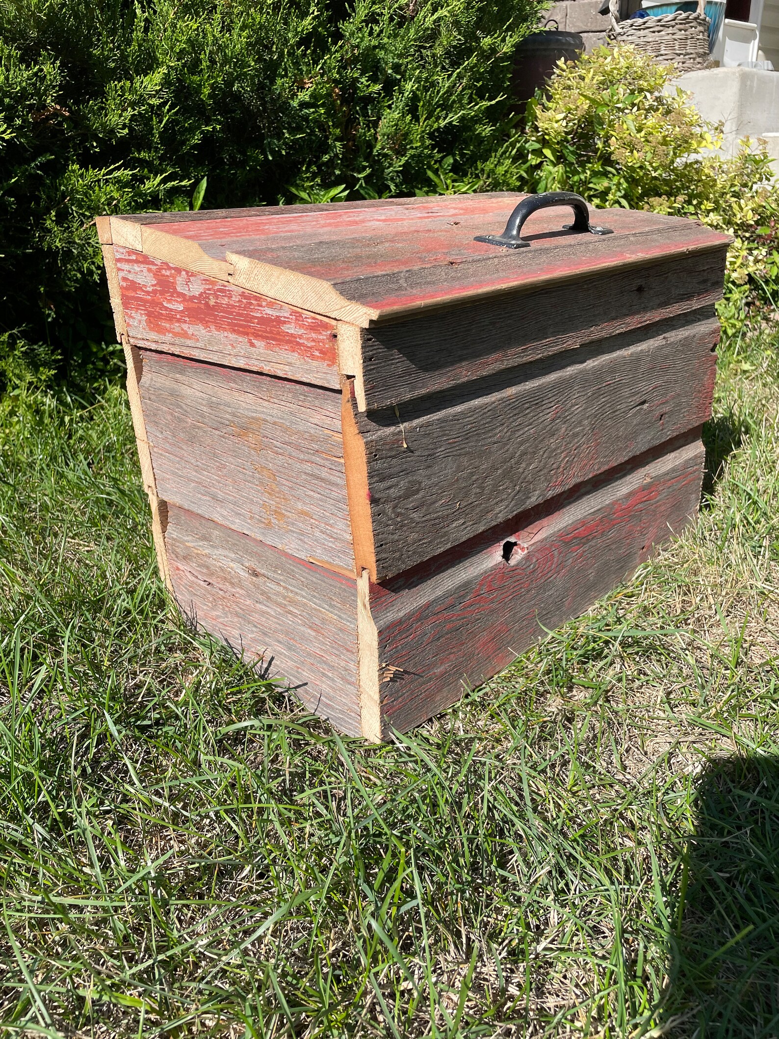 Barn Board Slant-top Box - Etsy