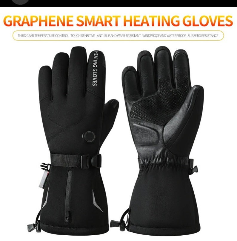 Heated Electric Gloves, Holiday Gift, Cold Temperature Gloves, Running