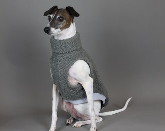 Ready to ship - Italian Greyhound Grey Gray Whippet Iggy Tank Top Sleeveless Teddy Fleece