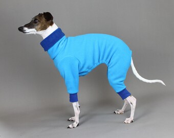 Blue Iggy Romper Onesie - Italian Greyhound, Whippet, Greyhound Onesie Jumper Fleece