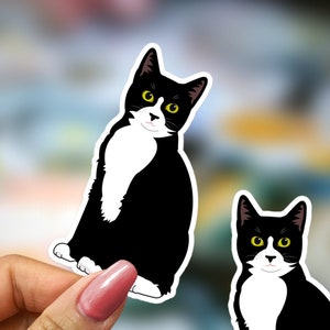 Sticker chat smoking chat autocollant pour smoking chat amoureux cadeau pour smoking chat propriétaire sticker smoking chat cadeau smoking chat maman cadeau pour femme chat