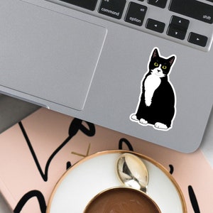 Sticker chat smoking chat autocollant pour smoking chat amoureux cadeau pour smoking chat propriétaire sticker smoking chat cadeau smoking chat maman cadeau pour femme chat