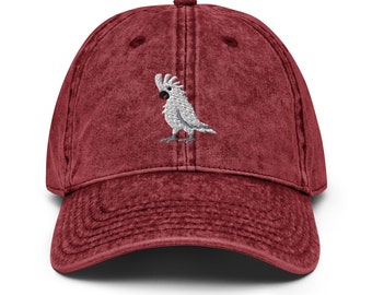 Cute Cockatoo Bird Embroidered Cap | Gift for Cockatoo  display picture 1