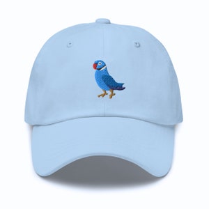Blue Indian Ringneck Hat Ringneck Gift Indian Ringneck Lover Hat Parrot Lover Ringneck Owner Gift Parrot Lover Hat Bird Owner Parrot Hat