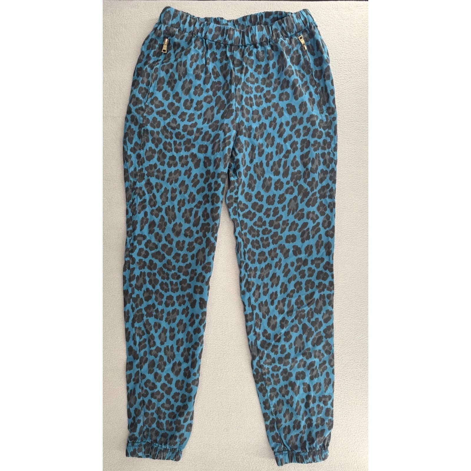 Blue Leopard Pants - Etsy