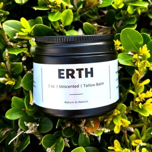 Organic Tallow Balm - 100% Natural Grass-Fed / Finished Tallow Cream with Coconut Oil & Essential Oil (or Unscented) | Skincare
