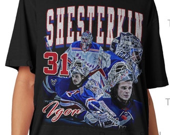 Limited Igor Shesterkin shirt Professional Ice Hockey Championship T-shirt Sport Center Man Vintage Unisex bootleg 90s Retro Sweatshirt IGS1