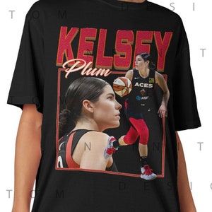 Camisola Kelsey Plum feminina, camisa de jogador de basquete, camiseta estilo  anos 90, retrô, vintage, CP07BSK