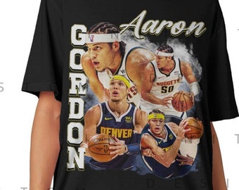 Aaron Gordon Vintage shirt Professional Basketball Players T-shirt Point Guard MVP Sport Goat bootleg 90s Retro Sweatshirt Legend INF159