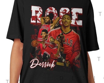 Derrick Rose shirt Professional Basketball Players T-shirt, Point Guard MVP Sport Goat bootleg Vintage Sport 90s Retro Sweatshirt Legend DR1