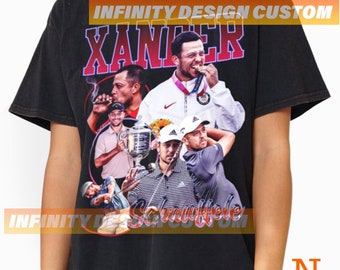 Xander Schauffele T-shirt: Vintage Graphic Tee - Golfer Athlete Merchandise