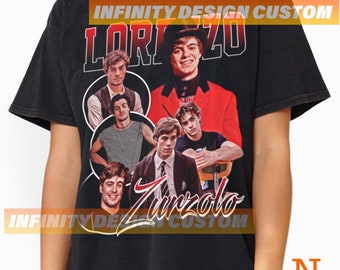 LORENZO ZURZOLO T-shirt Film Charakter Schauspielerin Vintge Bootleg Hoodie Retro Sweatshirt Grafik T-Shirt INFN67