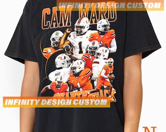 Cam Ward Vintage Graphic Tee: American Football Retro Shirt
