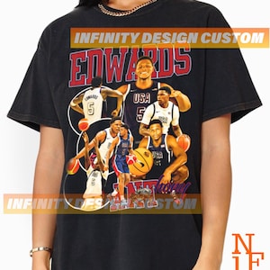 Koszulka Anthony Edwards Vintage 90s T-shirt Towar Bootleg Vintage Classic Graphic Tee Unisex Bluza Prezent Bestseller INFN100
