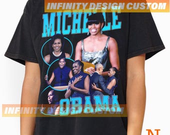 Michelle Obama shirt American Attorney Show Vintage Bootleg Hoodie Retro Sweatshirt Graphic Tee INFN112