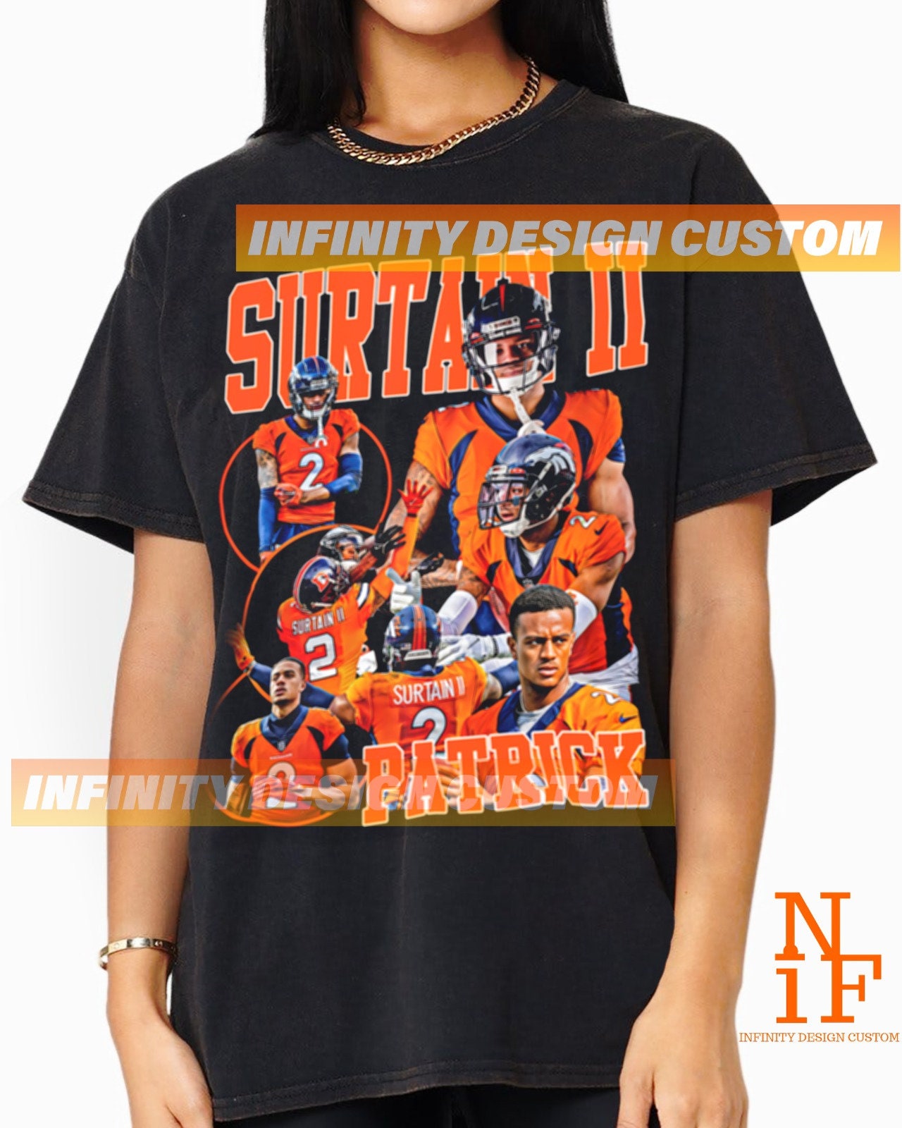 T-shirt Homme Graphique Pat The Big CAT Buckley Orange Taille L - Marque Gildan - Occasion Très Bon état