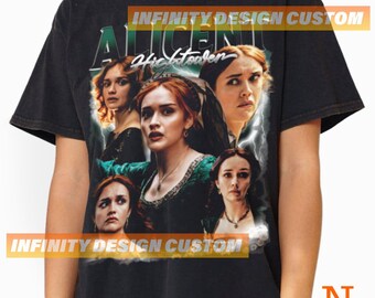 Alicent Hightower Vintage T-shirt: Retro Filmcharakter Grafik-T-Shirt