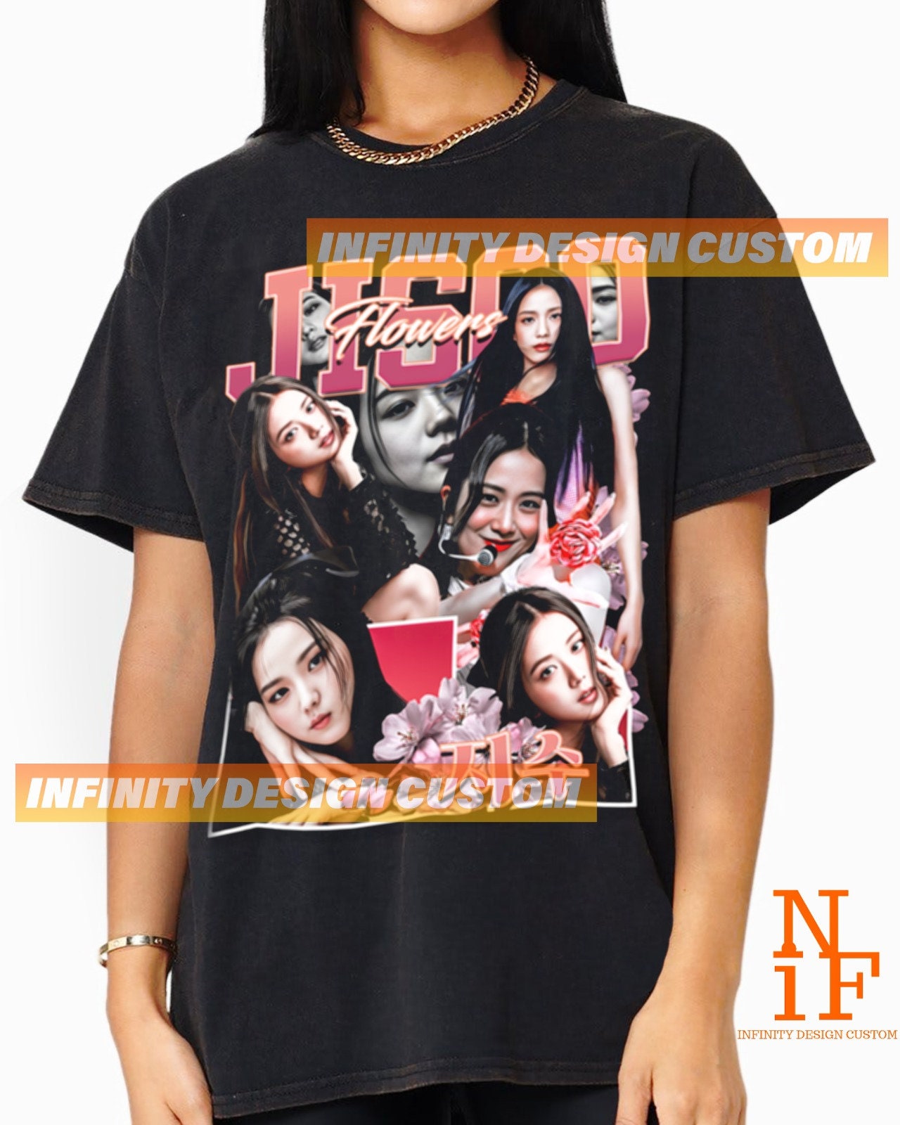 BLACKPINK JISOOジス AMORTAGE CROP TSHIRT JISOO - Crop T-Shirt [AMORTAGE Official MD] - K PLACE
