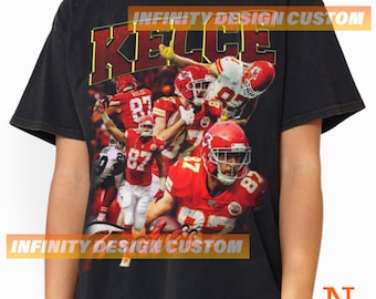 Travis Kelce Vintage Graphic Tee: American Football Sweatshirt