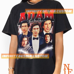 Limited Adan Driver T-shirt Movie Character Actress Vintage Bootleg Hoodie Retro Sweatshirt Graphic Tee INFN618
