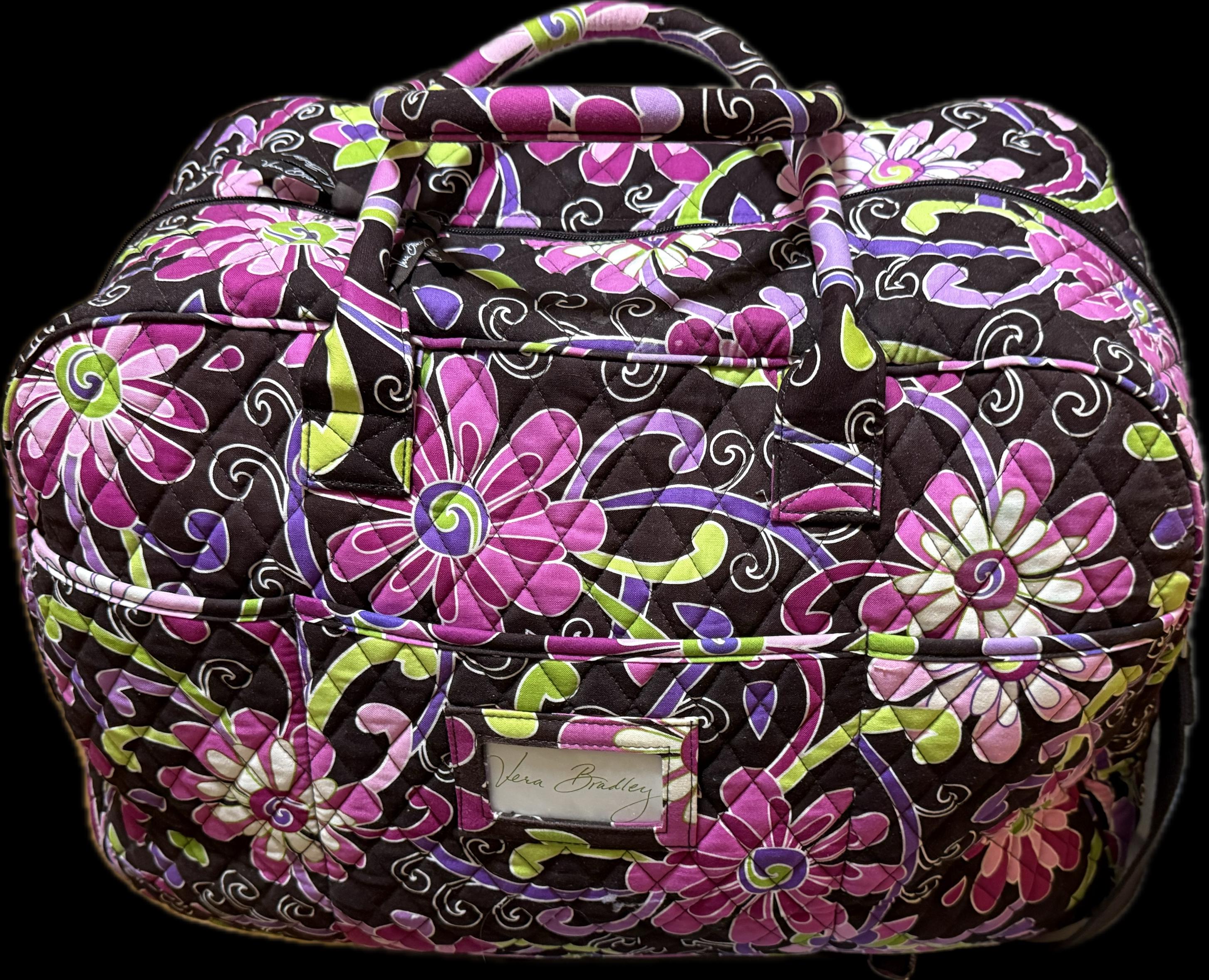 Vera Bradley Purple Punch Grand Traveller Bag - New With Tags - Etsy